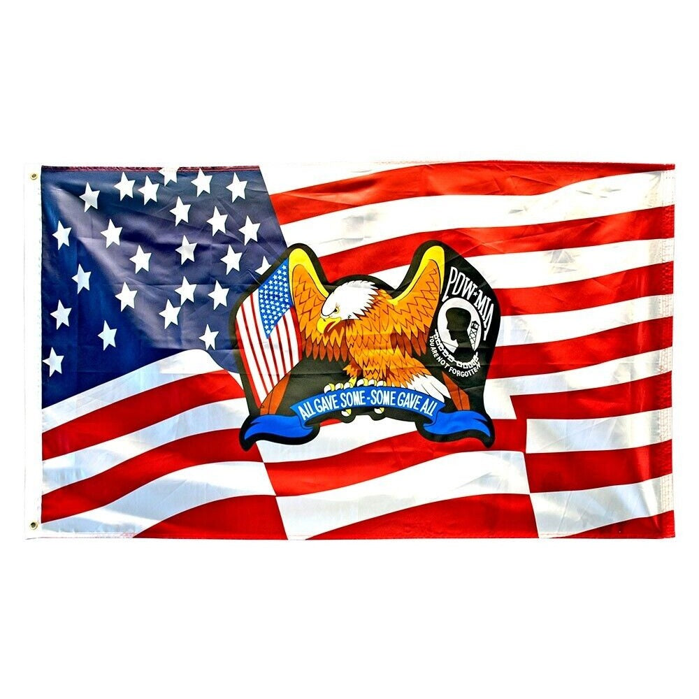 All Gave Some, Some Gave All American Flag Novelty Flag Banner NEW! 3 ft x 5 ft Home & Garden:Yard, Garden & Outdoor Living:Décor:Flags Style Your Walls